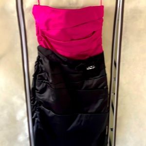 Satin cocktail dress